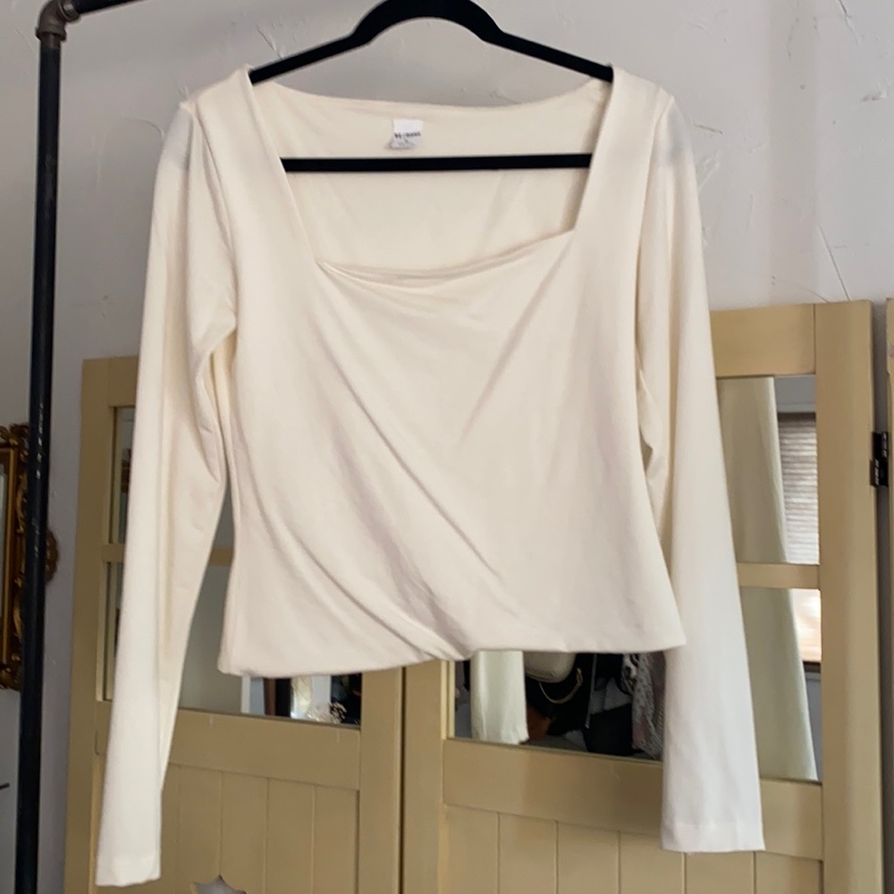 Re/done square neck long sleeve.